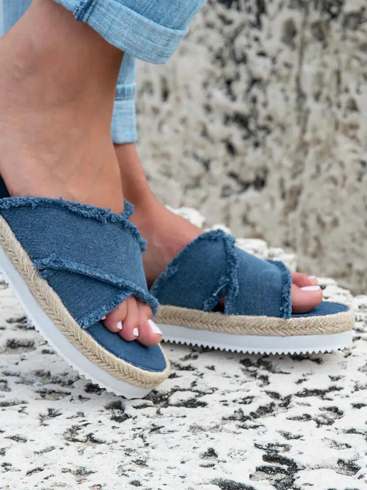 Nalho - Kamala Blueberries Platform Sandals